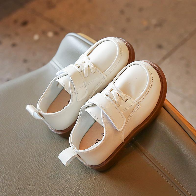 Kids Leather Shoe2024 Spring Autumn New British Leather Shoe Anti Slip Performance Shoes Boy Gril Kids Shoe Fashion Casual Shoes