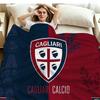 Cagliari Calcio Print Flannel Blanket High Quality Warm Comfortable Cover for All Seasons Perfect for Gifts Home Decor