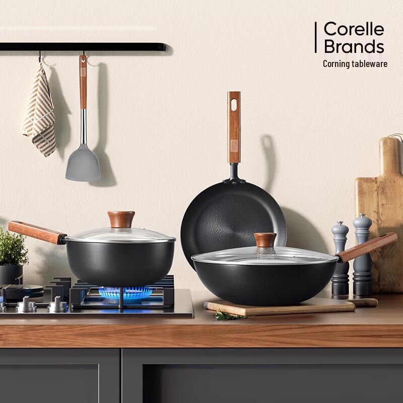 Corning Corelle Brands Zero-Coating Forged Iron Cookware Set