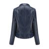 Pu Revers Damen Schlanke Lederbekleidung Damen Frühling Und Herbst Dünne Langarmjacke Kurze Damenjacke