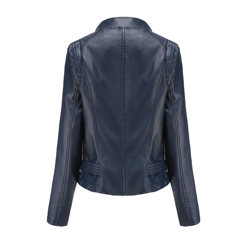 Pu Revers Damen Schlanke Lederbekleidung Damen Frühling Und Herbst Dünne Langarmjacke Kurze Damenjacke