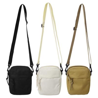 2023 Fashion Women Canvas Shoulder Handbags Korean Solid Color Oxford Student Phone Bag Purse Small Messenger Crossbody Pouch
