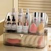 Makeup Organizer With Drawer Clear Cosmetic Storage Box Vanity Lipstick Skincare Organizer For Bathroom Makeup Storage Organizer