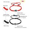6/9 Pcs for Evil Eye String Bracelets Hamsa Hand Hand-Woven Bracelet Adjustable Red/Black Rope Cord Thread Braided Brace