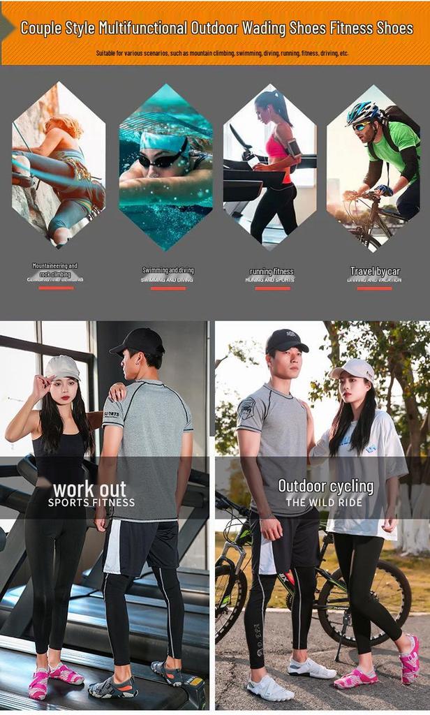 2024 Quick-Dry Non-Slip Water Shoes for Men & Women - Perfect for Fitness, Swimming, Yoga