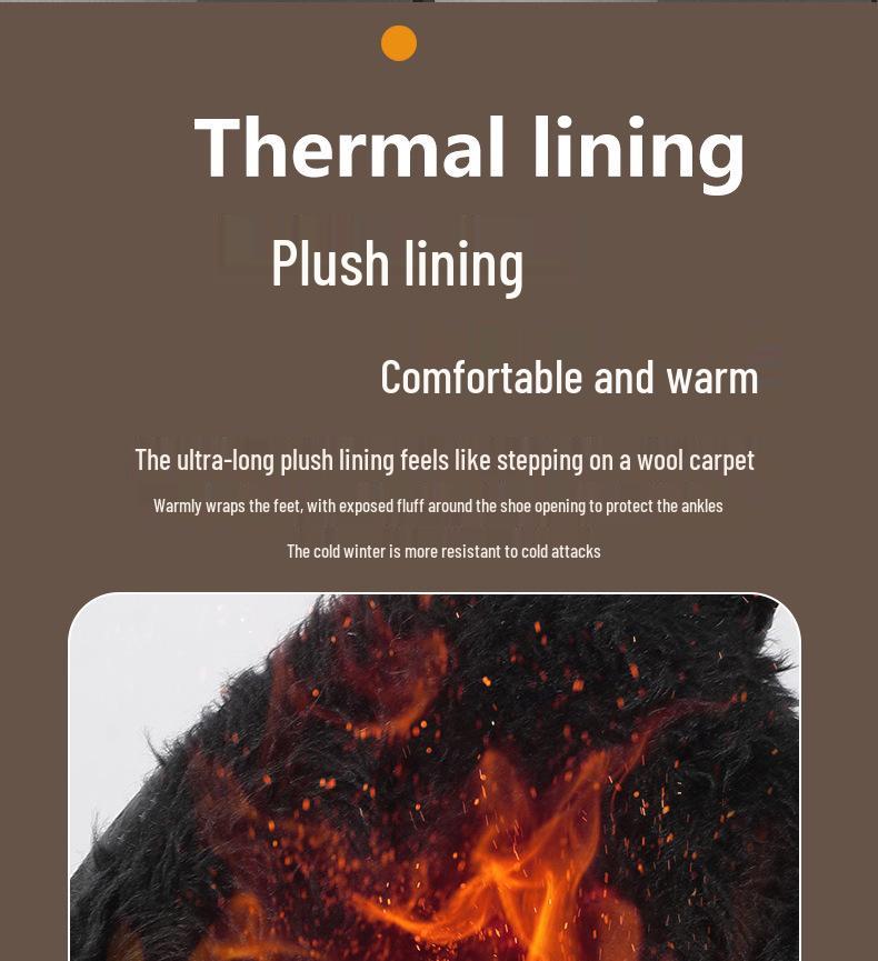 Waterdichte Antislip Katoen Sneeuwlaarzen: Met fluweel gevoerde, verdikte outdoor wandelschoenen voor dames & koppels