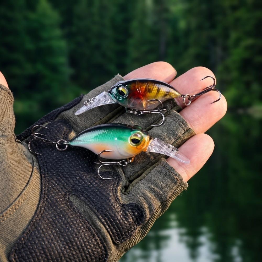 10PCS 6cm-6.2g Crankbait Lures Mini Hard Bait Fishing Lures Topwater Fishing Lures For Bass Fishing