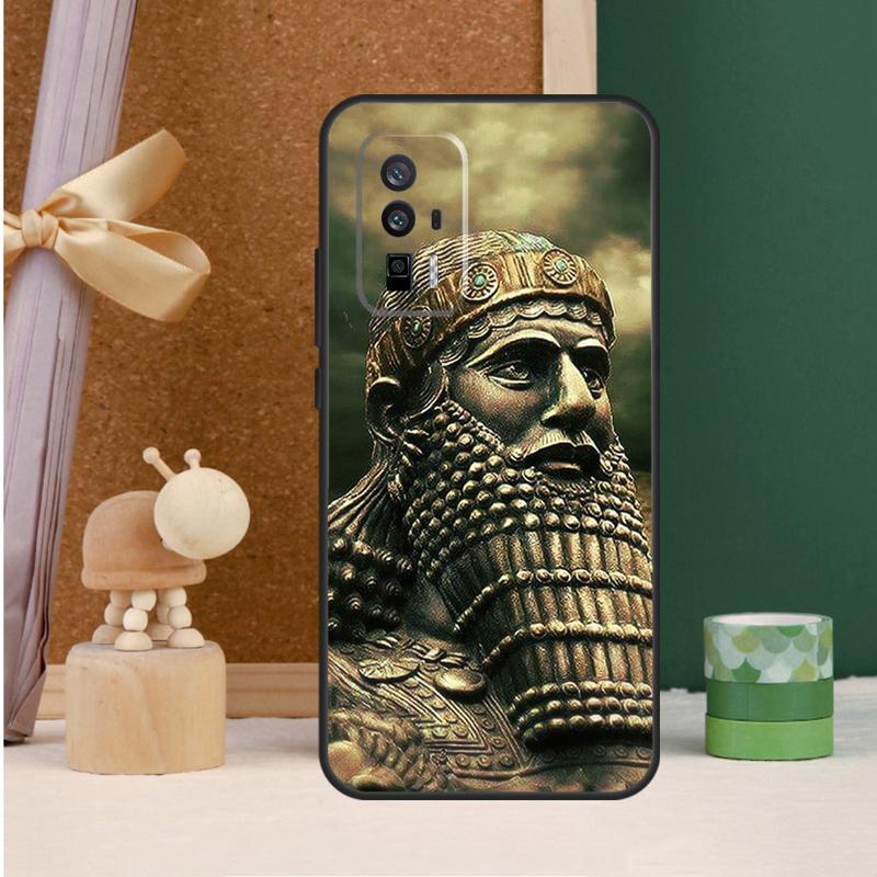 Assyrian Lamassu Winged Bull Case For Xiaomi 15 14 Ultra 15T 13T 14T 17 Pro Max POCO F8 Ultra F7 F6 F5 X5 X6 X7 Pro Cover