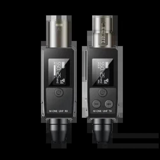 M-ONE UHF Microphones DSP Wired To Wireless System XLR Transmitter Receiver Signal Adapter For Dynamic 48v Condenser Microphone
