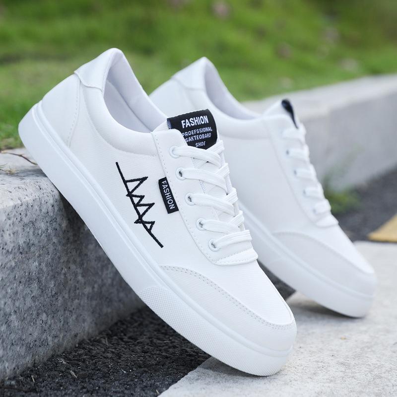 

Shoes men s autumn breathable canvas shoes Korean version of trendy youth sports shoes student casual shoes men s board shoes 39
