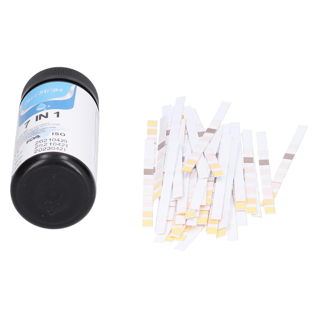 50Pcs 7 In 1 Water Quality Test Paper Multifunctional PH Test Strip for Swimming Pool Aquarium