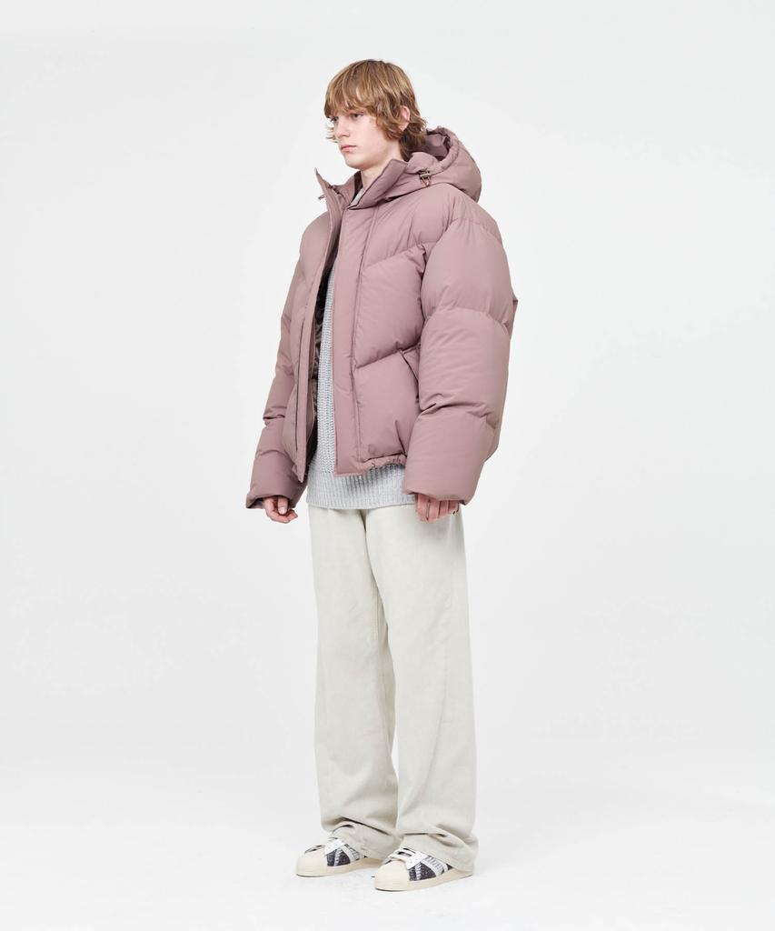 Afterpray Shell Hoodie Puffer Down Jacket Champagne Pink