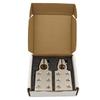 1 Pair Battery Terminal Connectors Kit 0/2/4/6/8 AWG Gauge Positive Negative for Car Auto Caravan Marine Boat