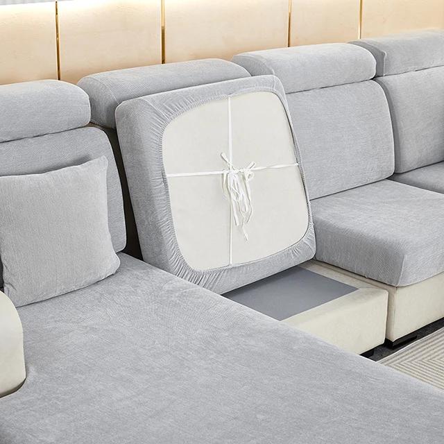 New Thick Luxury Sofa Seat Cushion Cover Anti-Dust Elastic L Shape Sofa Couch Cover Separate Washable Furniture Protector Kids