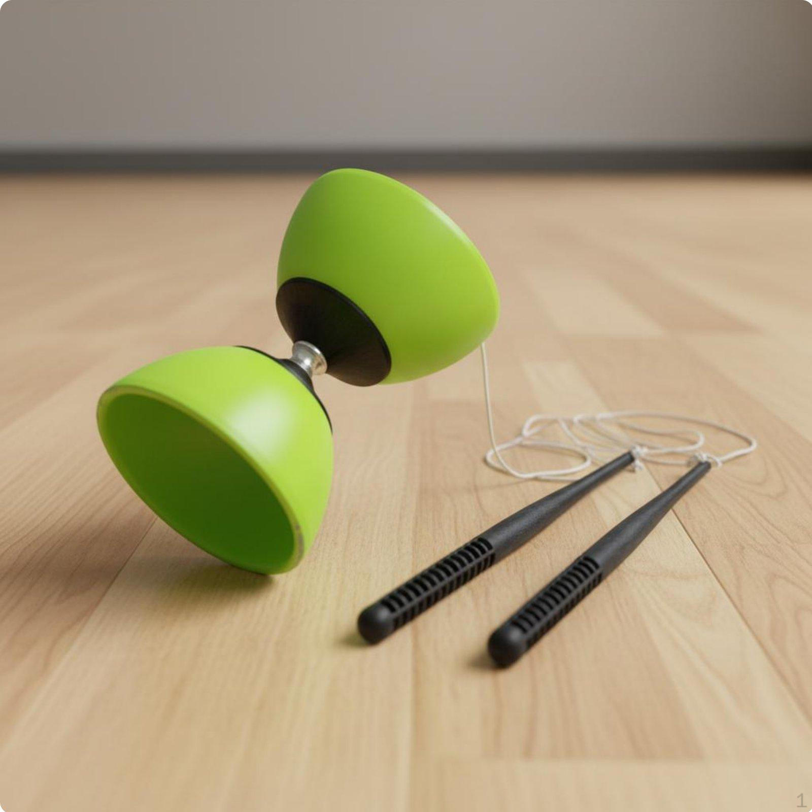 DoubleHeaded Chinese Rotating Toy DropResistant Juggling Diabolo Set for Children,