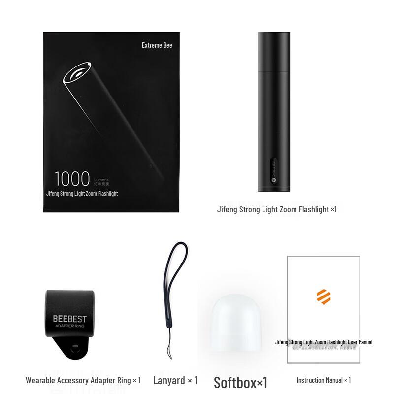 BeeBest Rechargeable Zoom Flashlight