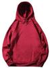 Women's Fleece-Lined Hooded Sweatshirt - Thickened, Loose Fit, Solid Color, Long Sleeve for Autumn/Winter