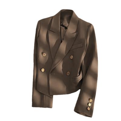 Business Short Suit Jacket for Women's Blazers Black Spring Autumn Jackets Korean Loose Casual Blazer Suit