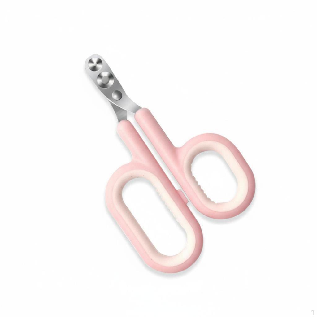 Round Hole Pet Nail Trimmer S NonSlip Handle Cat Easy to Use Kitten Claw Scissors for