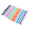 14Pcs 14 Colors Comb Binding Spines 150 Sheet Capacity 19mm X 30 Ring PP Plastic Binder Combs for