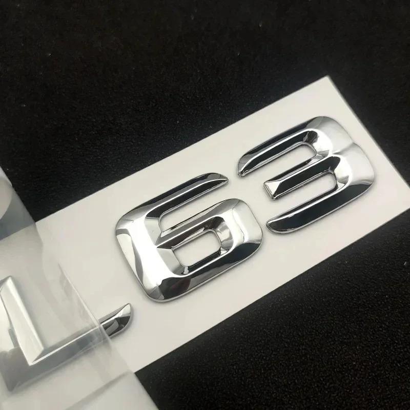 Letters Stickers ABS For Mercedes-Benz CL55 CL65 CL63 W216 Emblem Badge 3D Logo Decal ABS Chrome Car Trunk Auto Accessories UX0