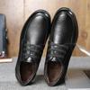 New Durable Leather Shoes For Men Fashion Versatile Waterproof Shoe Casual Anti Slip Loafers New Comfortable Male Work Shoes
