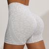Female Leopard Print Yoga 3/4 Shorts with High Waist, Tummy Lifting Stretch Workout Shorts for Daily Wear