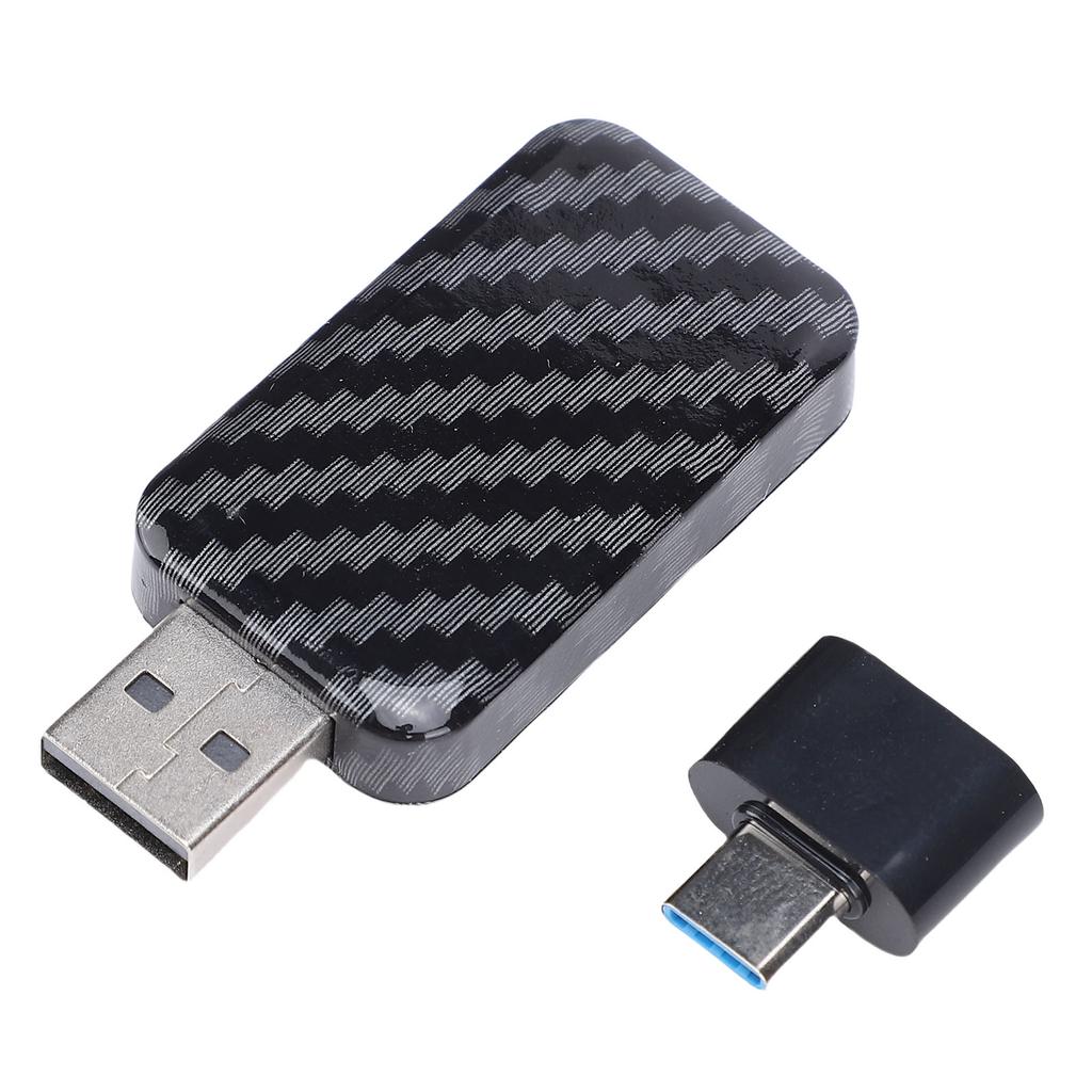 Wireless Car Adapter Support for Carplay Support for Android Auto USB Dongle Bluetooth WiFi Plug and Play with Type C