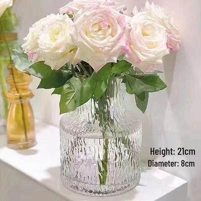 Transparent Glacier Vase for Fresh and Dried Flowers - Minimalist Home Decor