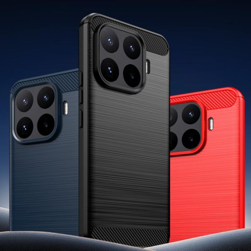 For Xiaomi 17T Pro 17T Case Soft Carbon Fiber Brushed Texture Rugged Shield Anti-Fingerprint Back Cover for Xiaomi Mi 17 T