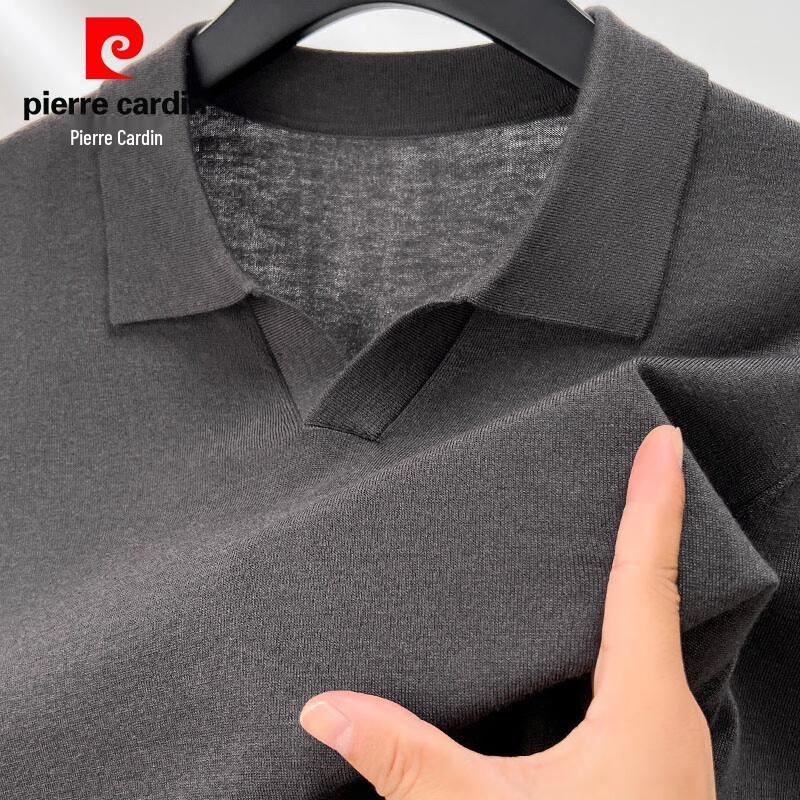 Pierre Cardin Men's Machine Washable Cashmere Blend Polo Knit Sweater