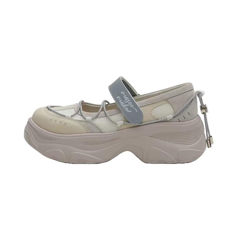 2025 summer new platform sports Mary Jane shoes small single shoes versatile niche leather shoes