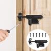 Slide Bolt Gate Latch Heavy Duty Sliding Lock for Wooden Fence Door Lock With Padlock Hole for Door Black Bolt Gate Lock