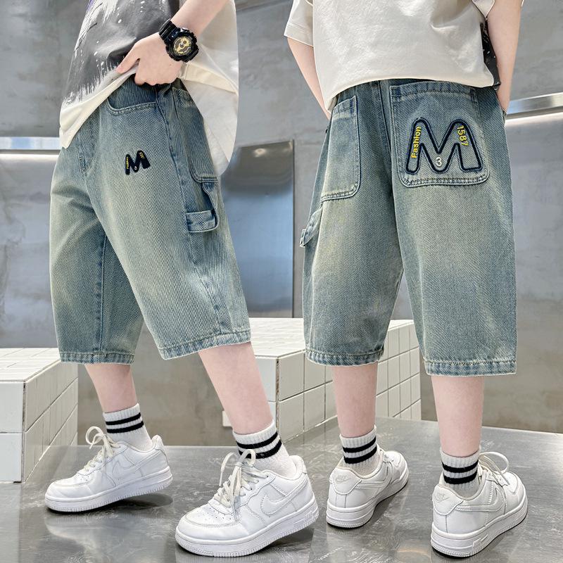 Pantaloncini di jeans estivi a lunghezza media per ragazzi 2026 - Alla moda, Leggeri per bambini più grandi