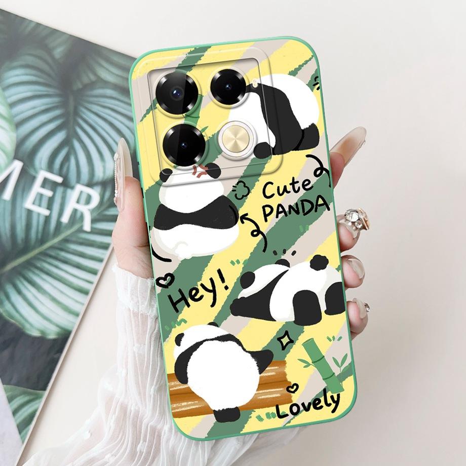 Soft TPU Candy Silicone Phone Case For Infinix Note 40 Pro Plus Note 40 4G 5G Back Cover Note40 4G Bumper Flower Girl Fashion