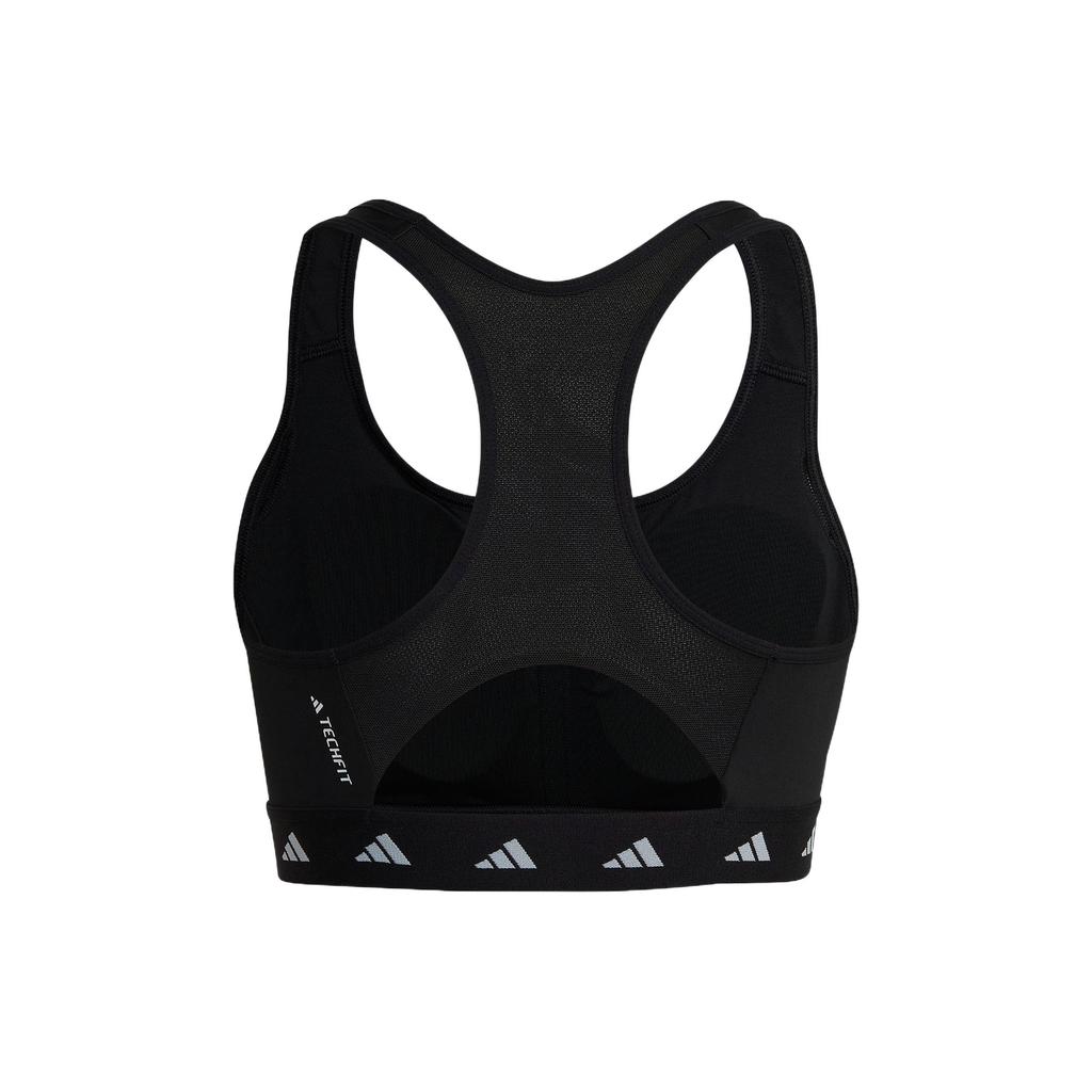 (WMNS) adidas Powerreact Training Medium-Support Techfit Bra Asia Sizing 'Black White' Women's HN7273