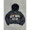 Felpa stampata personalizzata tendenza americana giacca Harajuku stile gotico unisex maglione stampato 3D