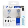 VISION Crystal White H4 12V 60/55W P43t +150% Headlight Bulbs, 2 Pcs.
