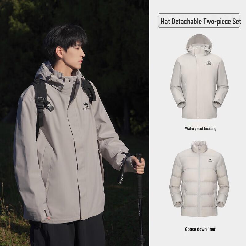 Трехслойная куртка для экстремального холода из верблюжьего пуха и гусиного пуха M