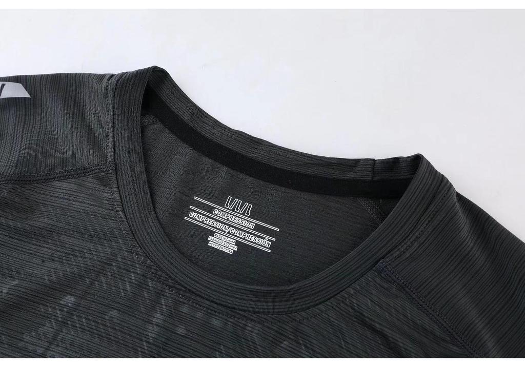 Heren Sneldrogend Kortarmig Sport T-shirt - Ronde Hals Fitness Hardloop Top