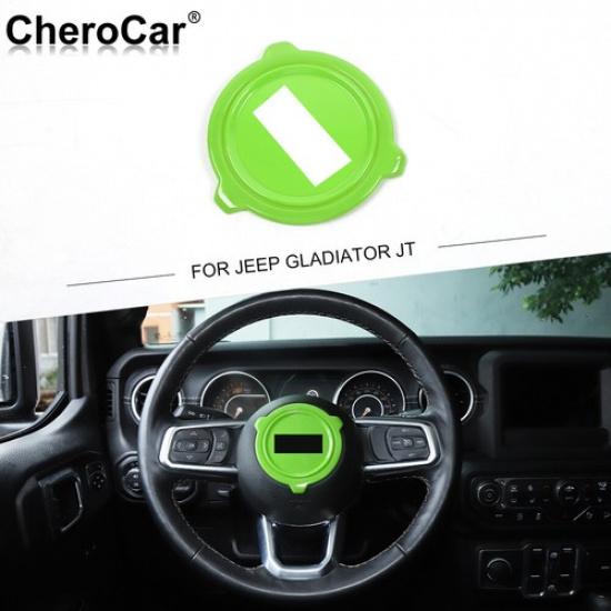 Steering Wheel Cover Trim Bezel for 2018+ Jeep Wrangler JL JT Gladiator  Green