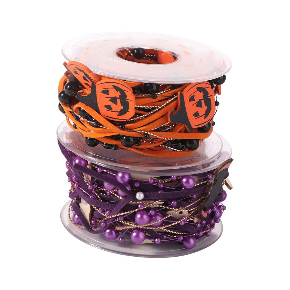 Pumpkin Halloween Packaging Gift Box Ribbon Ghost DIY Ribbon Strips  Party Decor