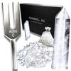CRON [Fortune Teller Supervised] Tuning Fork Crystal Tuner, 4096hz, Natural Quartz, 6-Piece Set, Includes Video Explanation by the Supervisor, Oracle