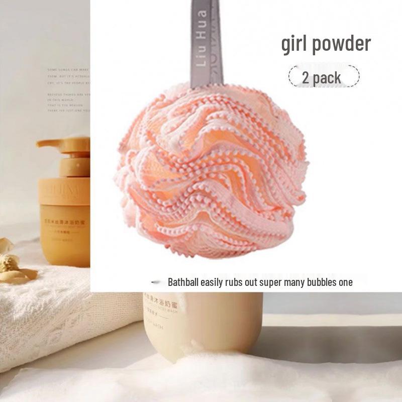 Durable Large Super Soft Bath Flower Ball - Non-Dispersing Foaming Net for Back Scrubbing
