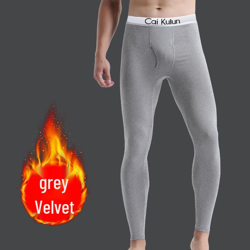 Pantalones de Capa Base de Otoño para Hombre Talla Grande con Forro Polar - Gruesos, Cálidos y Elegantes