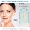 100 Stück Wasserlösliche Ohne Nadel Gold Proteinlinie Anti-Falten Gesichtsfiller Lifting Straffend Kollagenfaden Anti-Aging Hautpflege