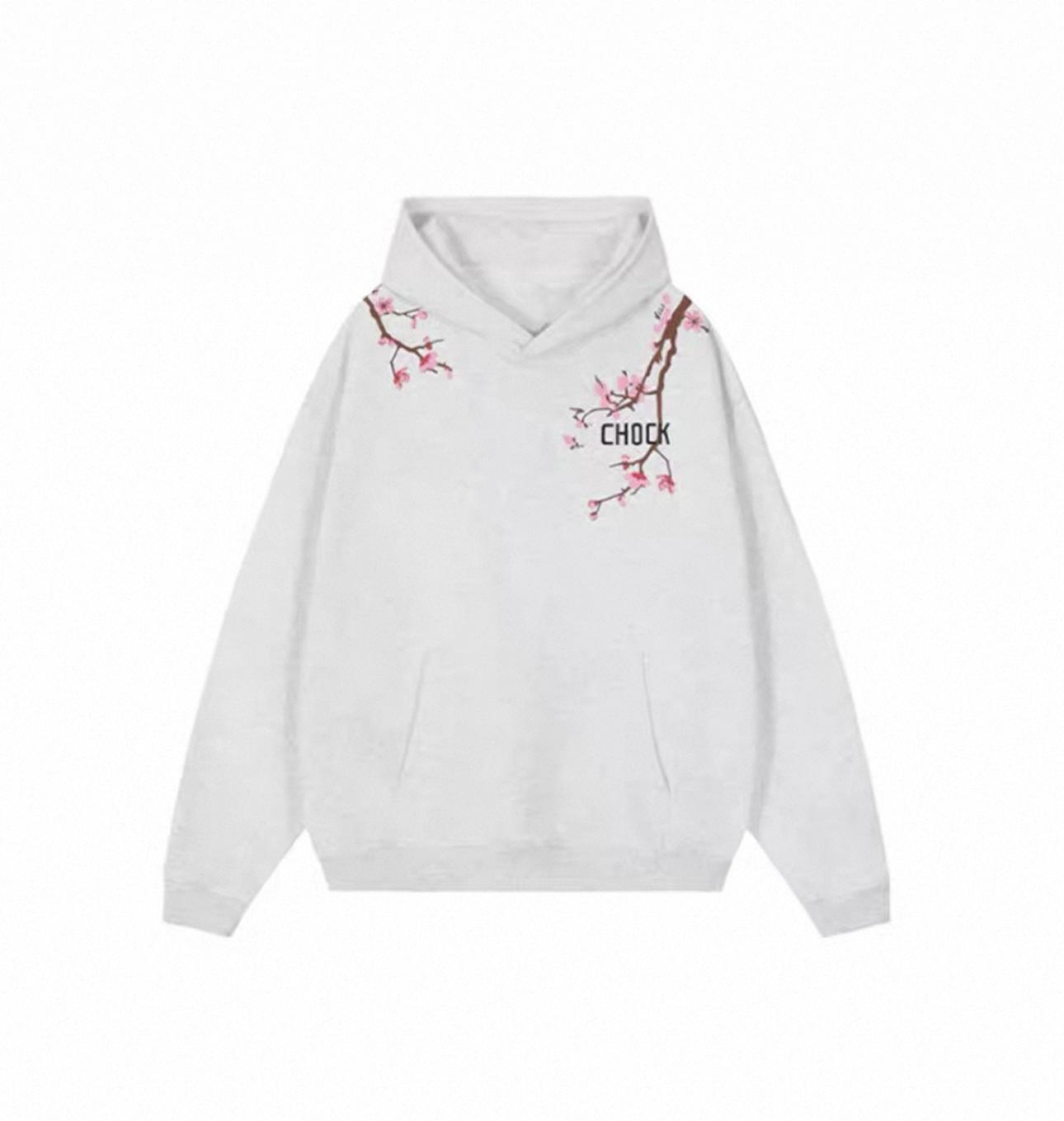 

Men s Retro Heavyweight Hooded Sweatshirt, Autumn/Winter Streetwear, Loose Fit with Pine Letter Embroidery, Black. L