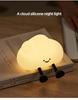 Cloud Silicone Rechargeable Night Light - Creative Bedside & Desk Atmosphere Lamp Y