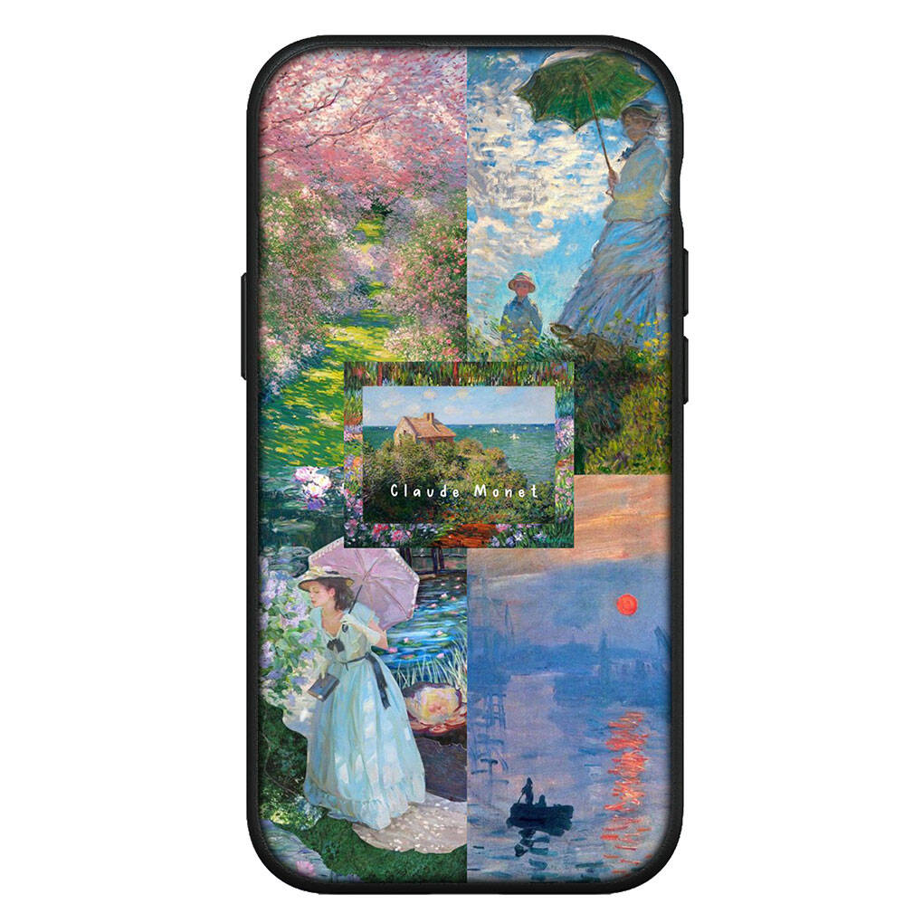 Cover for iPhone 17 16 15 Xiaomi Poco Redmi Note 14 13 12 11 Pro Max Samsung Galaxy S25 S24 OPPO Huawei Claude Monet Waterlily Cat Pattern Phone Case