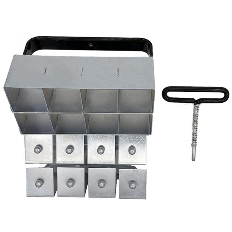 

Promotion! Manual Soil Block Maker Double 1 Out 8 Soil Blocker Garden Tool Soil Block Maker Block Manufacturing Device